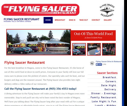Flying Saucer Restaurant Niagara Falls