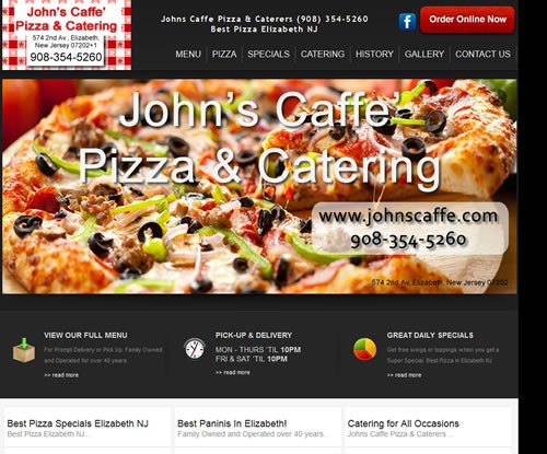 John’s Caffe’ Best Pizza Elizabeth NJ