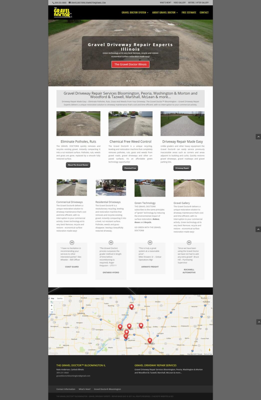 Gravel Driveway Repair Services Bloomington, Peoria, Washington & Morton and Woodford & Tazwell, Marshall, McLean & more…